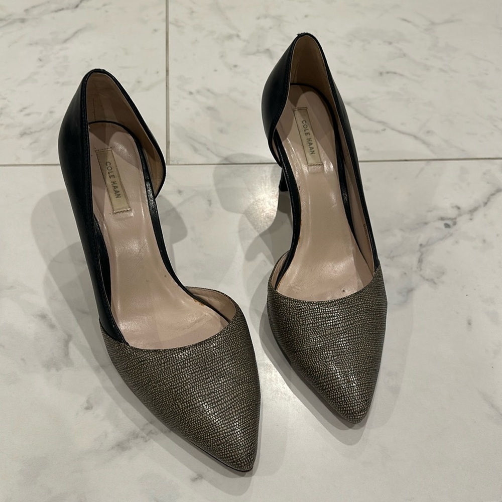 Cole Haan two toned pumps d’orsay style